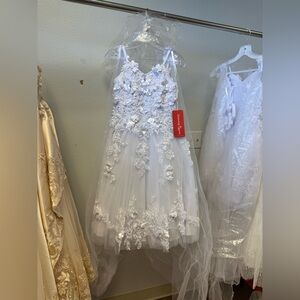 Dancing Queen White Lace Flower Girl Dress K812